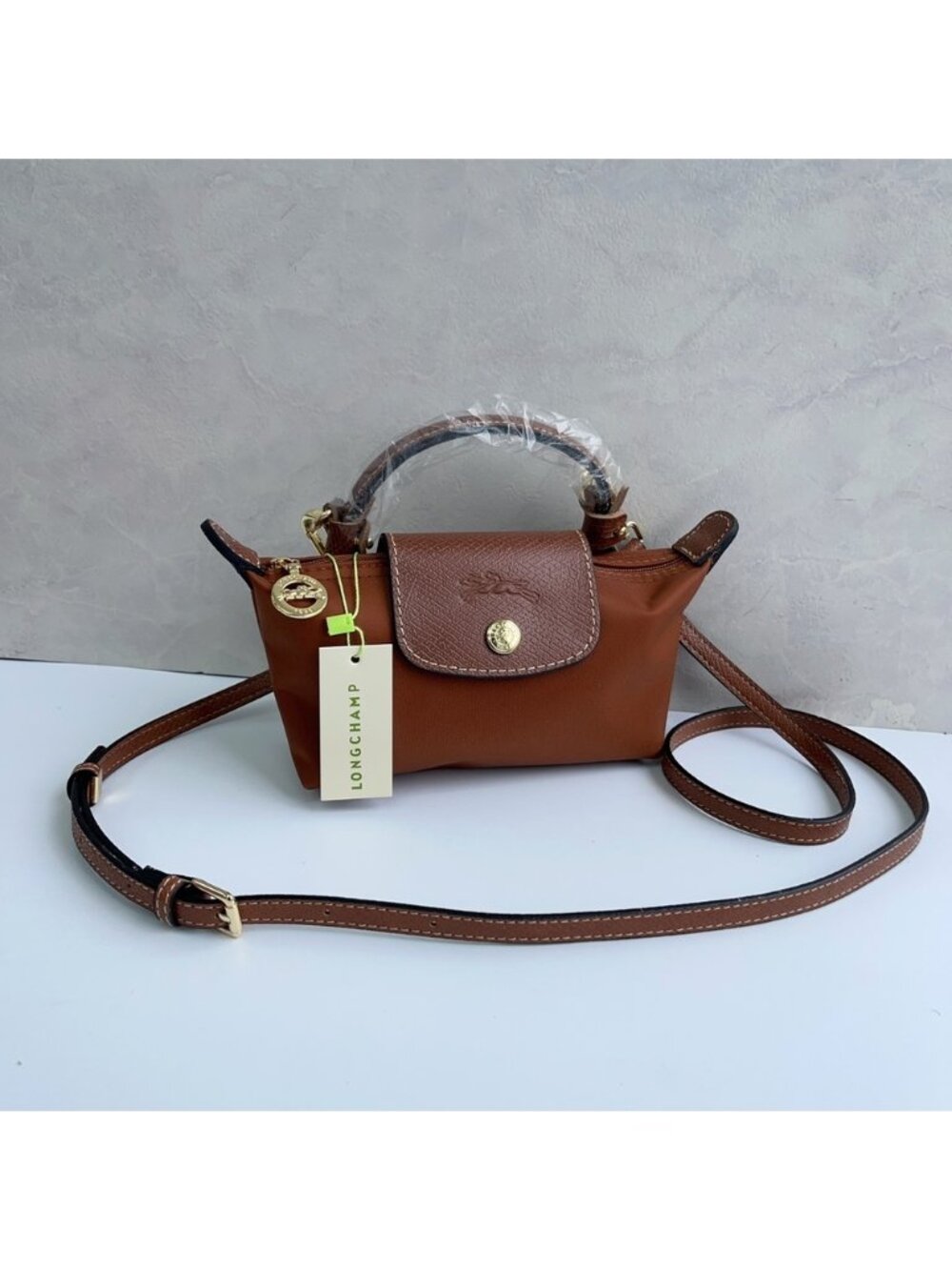 Longchamp Brown Mini Crossbody Bag